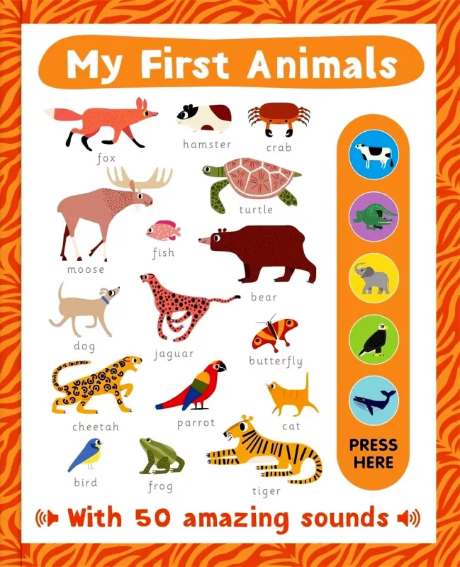 "My First Animals", 12+ mėn. - Sue Downing, Willow Green, Darcie Abraham, Rebecca Kealy, knyga 2