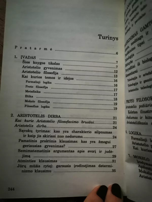 Aristotelis - J. L. Ackrill, knyga 5