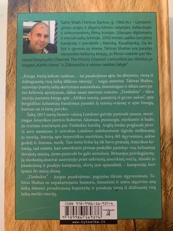 Timbuktu - Tahir Shah, knyga 3