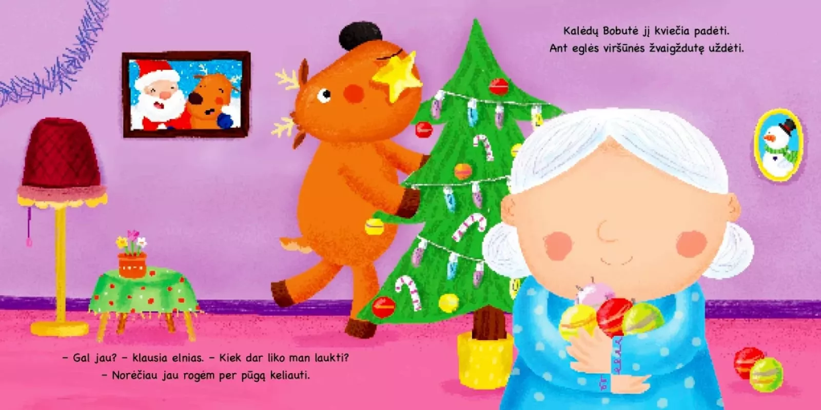 "Elniukas laukia Kalėdų", 12+ mėn. - Sarah Lawrence, Amy Bradford, knyga 3