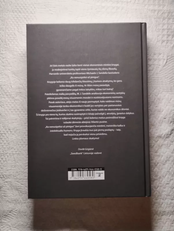 Ko nenusipirksi už pinigus. Rinkos galia ir ribos - Sandel Michael J., knyga 3