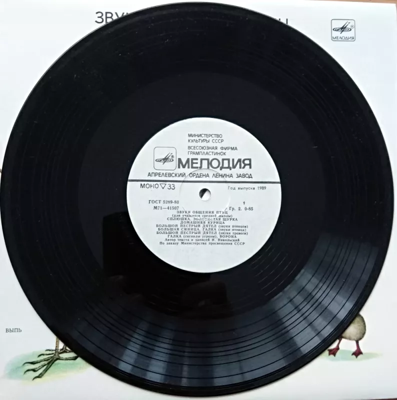 Paukščių bendravimo garsai - M. Akatova, plokštelė 4