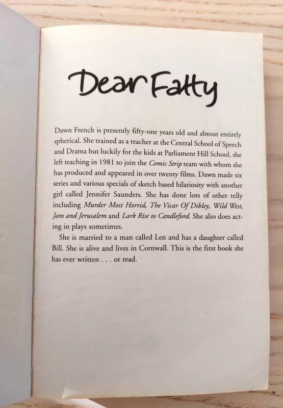Dear Fatty - Dawn French, knyga 5