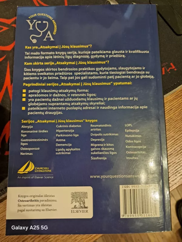 Osteoartritas. Atsakymai į jūsų klausimus - John Dickson. Gillian Hosie, knyga 3