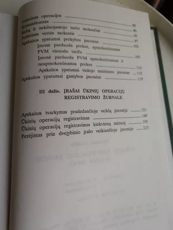 Apskaita individualioje įmonėje /dvejybinis įrašas/ - Vytautas Ažušilis, knyga 6