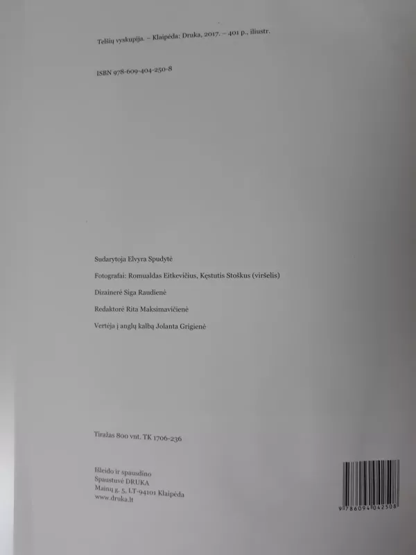 Telšių vyskupija - Elvyra Spudytė, knyga 4