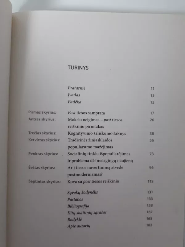 Post tiesa - Lee Mclntyre, knyga 5