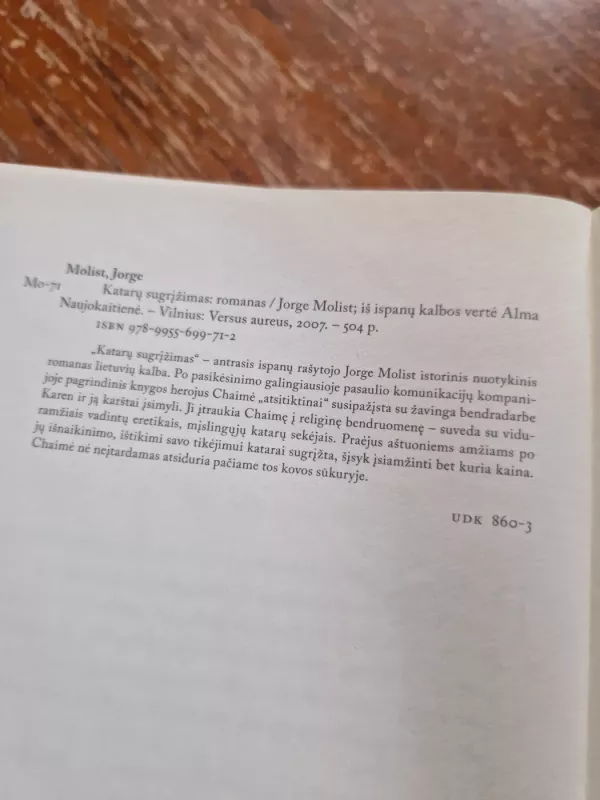 Katarų sugrįžimas - Jorge Molist, knyga 4