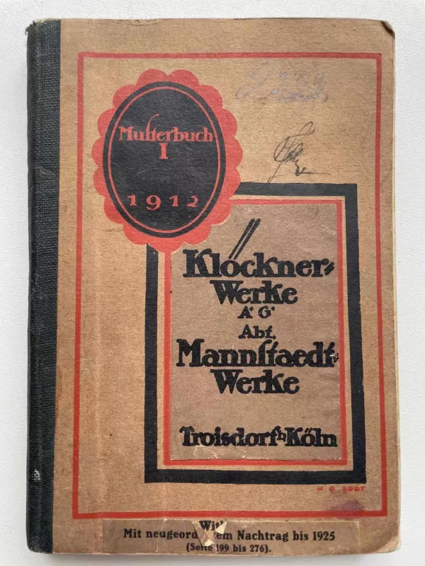 Klöckner Werke A G A Abr. Mannlfaedf Werke Troisdorf Koln - Autorius nenurodytas, knyga
