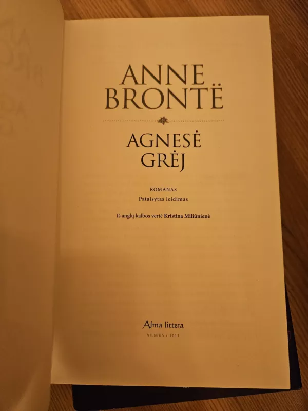 Agnesė Grėj - Anne Bronte, knyga 2