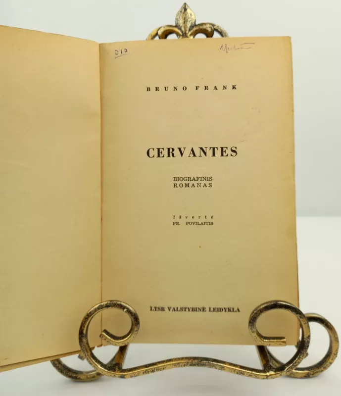 Cervantes 1941m. - Bruno Frank , knyga 3