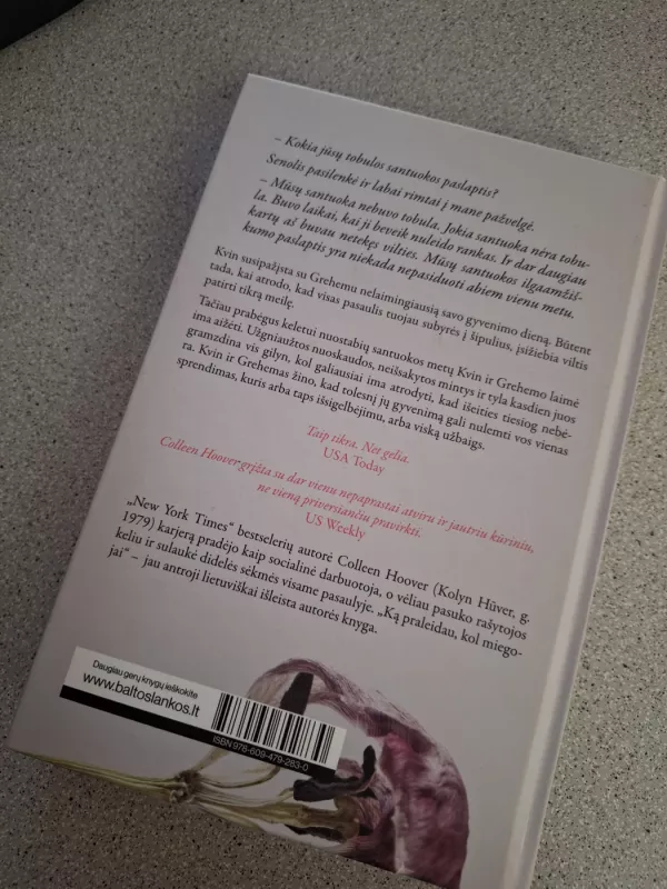 Ką praleidau, kol miegojai - Colleen Hoover, knyga 2