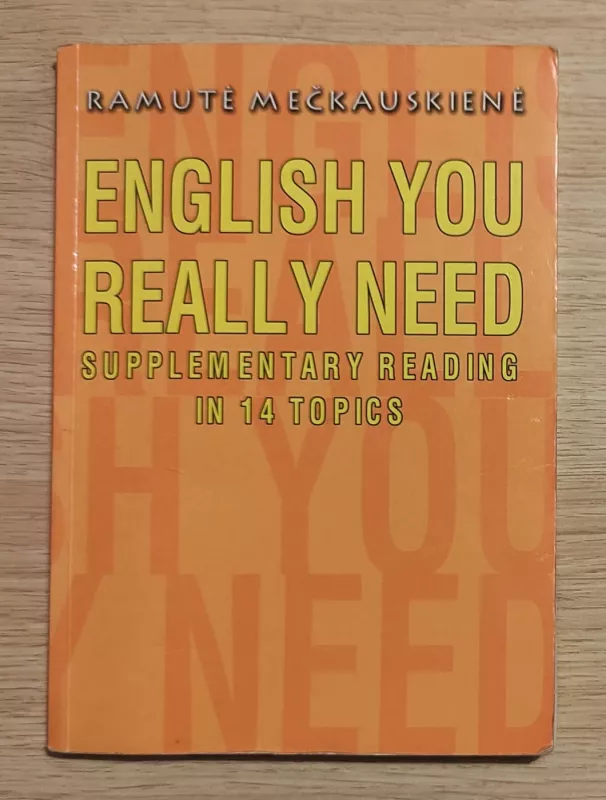 English You really need - Ramutė Mečkauskienė, knyga 2