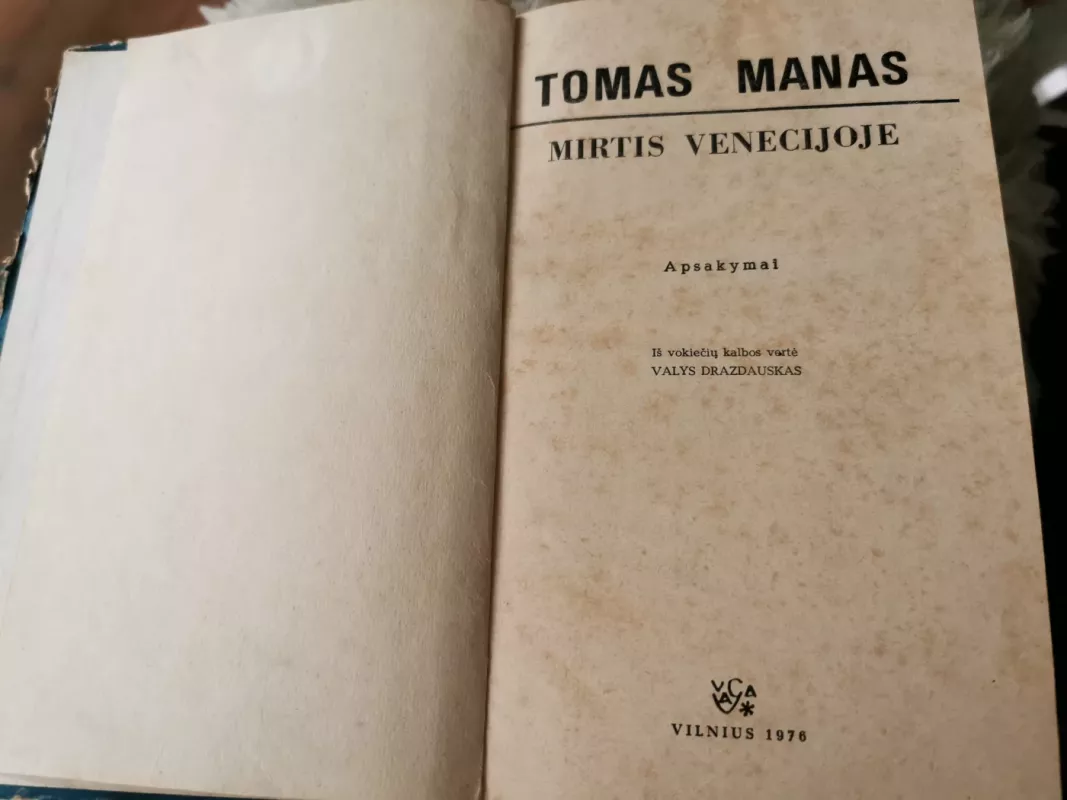 Mirtis Venecijoje - Tomas Manas, knyga 3
