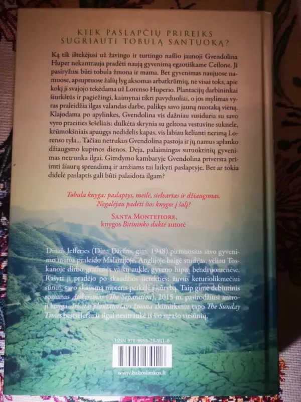 Arbatos plantatoriaus žmona - Dinah Jefferies, knyga 3