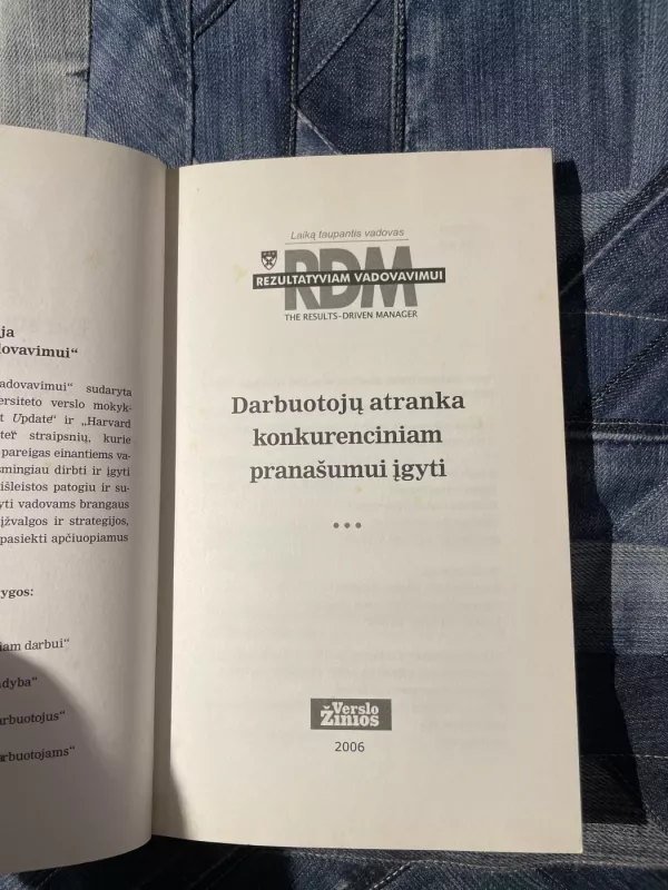 Darbuotojų atranka konkurenciniam pranašumui įgyti - Autorių Kolektyvas, knyga 3