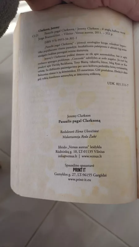 Pasaulis pagal Clarksoną - Jeremy Clarkson, knyga 3