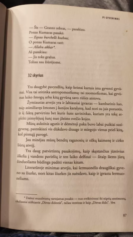 Pi gyvenimas - Yann Martel, knyga 6