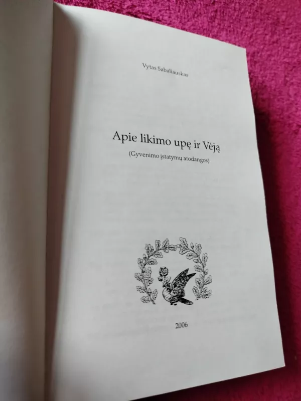 Apie likimo upę ir Vėją - Vytas Sabaliauskas, knyga 3