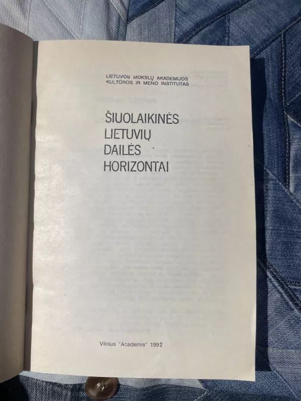 Šiuolaikinės lietuvių dailės horizontai - Autorių Kolektyvas, knyga 3