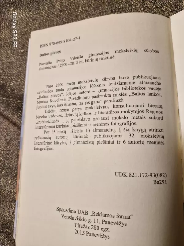 Baltos pievos - Regina Grubinskienė (sud.), knyga 3