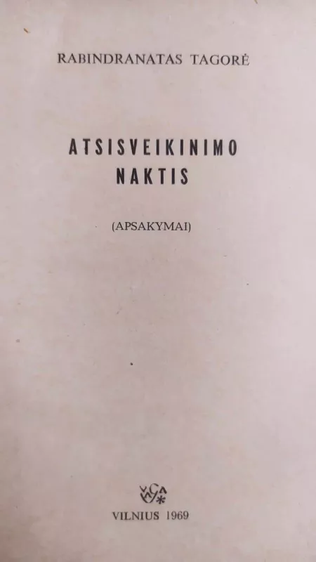 Atsisveikinimo naktis - Rabindranatas Tagorė, knyga 3