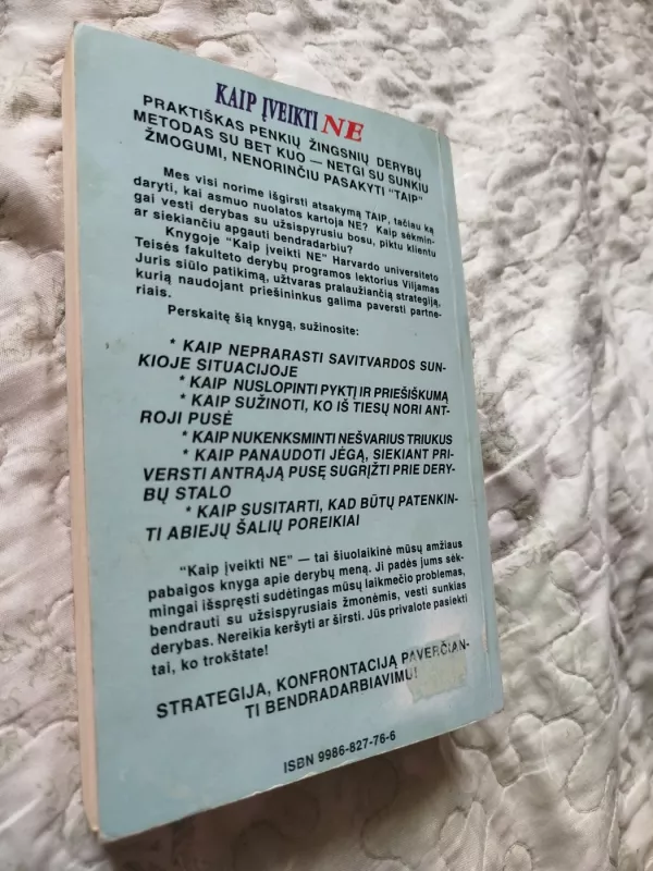Kaip įveikti ne - Viljamas Juris, knyga 6