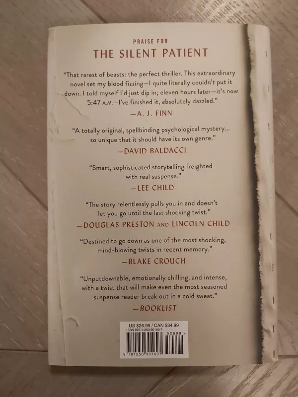 The Silent Patient - Alex Michaelides, knyga 3