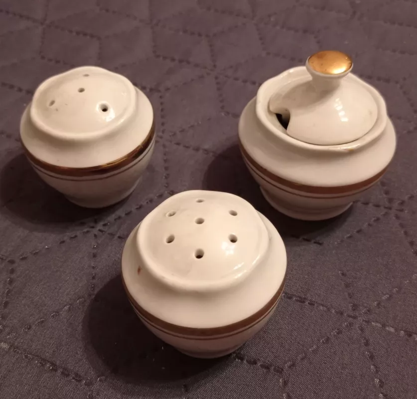 Vintažiniai porcelianiniai prieskonių indeliai. - , namai ir interjeras 2