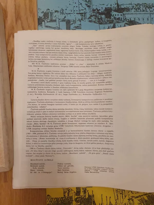 MK Čiurlionis - Mikalojus Konstantinas Čiurlionis, plokštelė 3