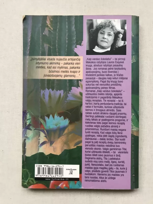 Kaip vanduo šokoladui - Laura Esquivel, knyga 3