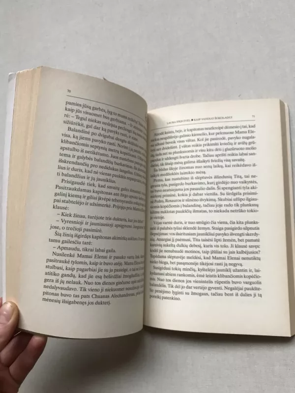 Kaip vanduo šokoladui - Laura Esquivel, knyga 5