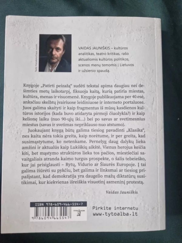 Patirti peizažą - Vaidas Jauniškis, knyga 6