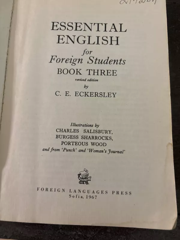 Essential English - C. E. Eckersley, knyga 4
