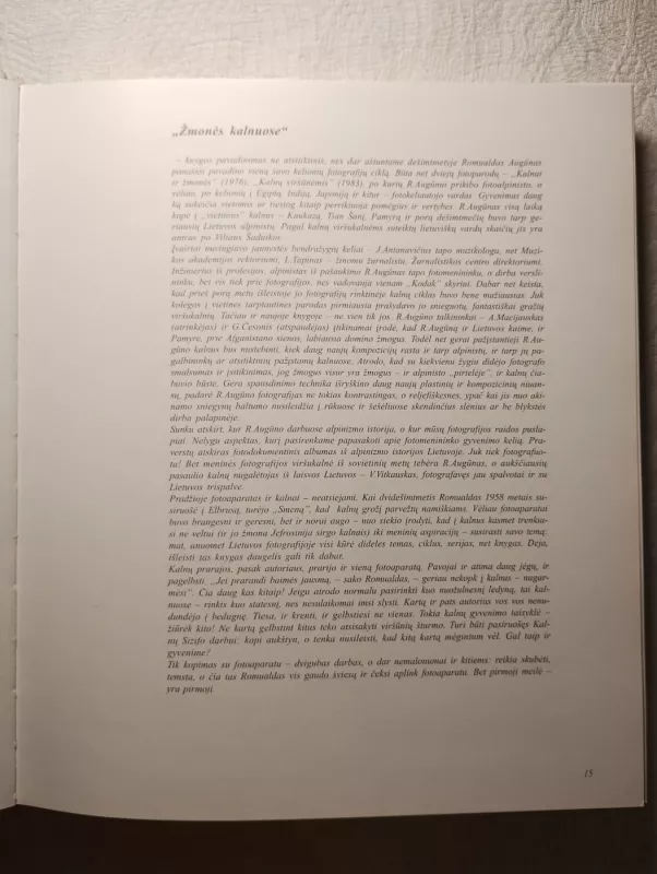 Žmonės kalnuose - Romualdas Augūnas, knyga 3