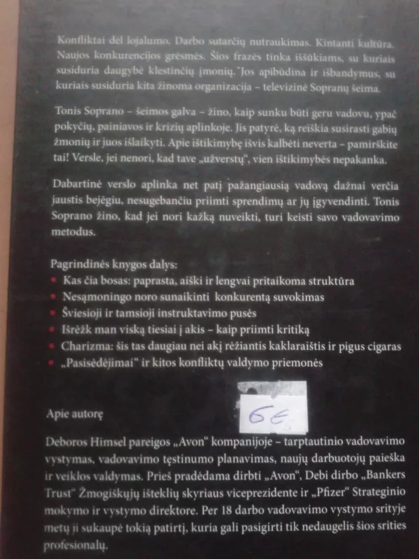 Vadovavimas Sopranų stiliumi - Deborrah Himsel, knyga 4