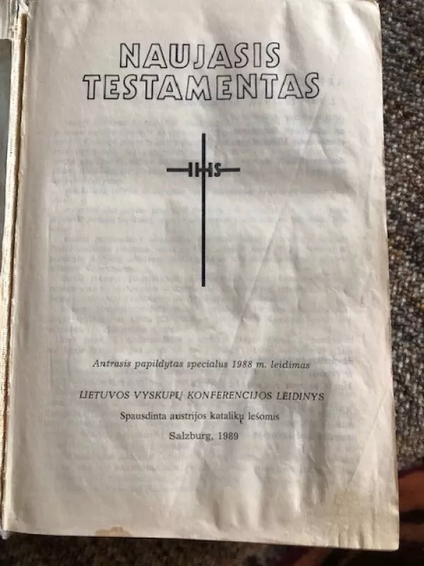 Naujasis Testamentas - Vaclovas Aliulis, knyga 5