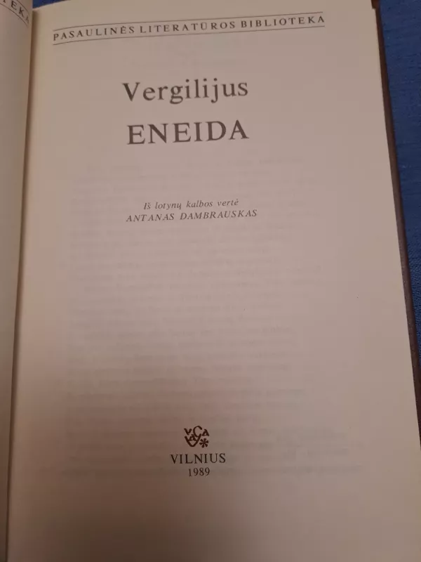 Eneida - Vergilijus, knyga 3