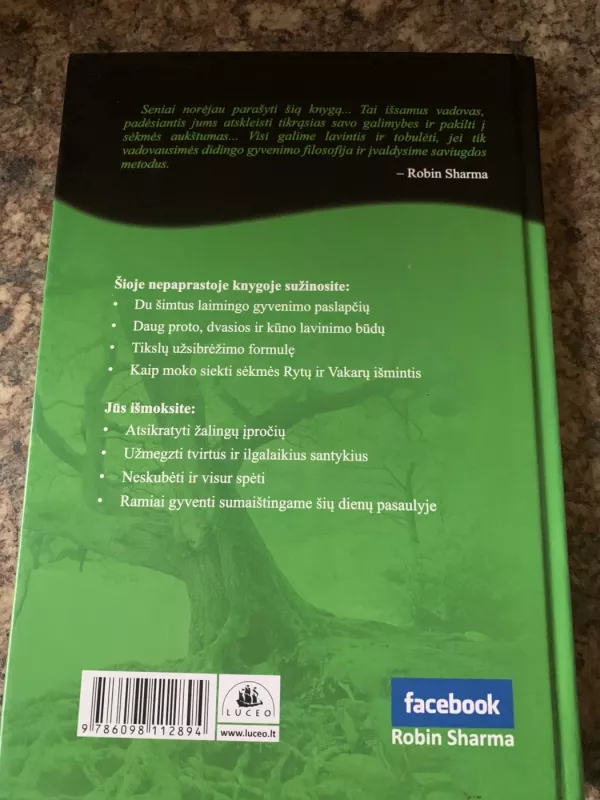 Nebijok gyventi - Robin Sharma, knyga 3