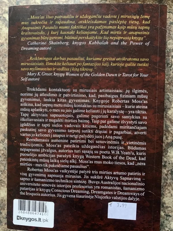 Mirusieji sapnuose ir vizijose - Robert Moss, knyga 3