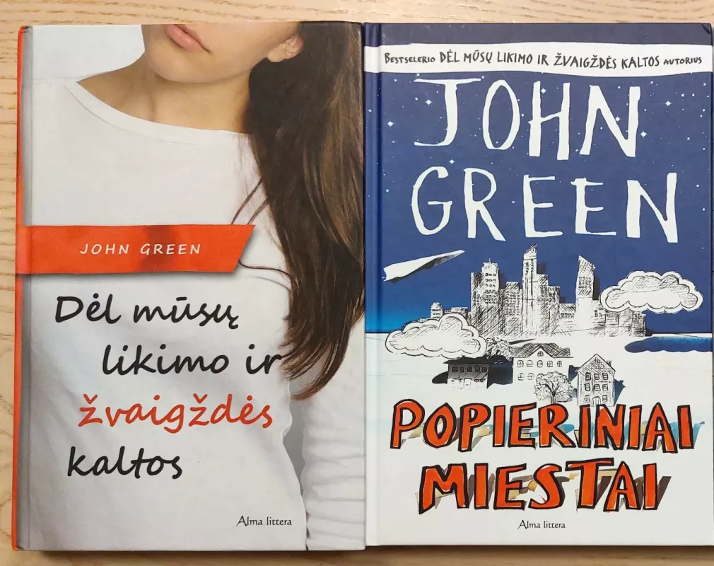 Dėl mūsų likimo ir žvaigždės kaltos ir Popieriniai miestai (2 knygų rinkinys) - John Green x, knyga 2