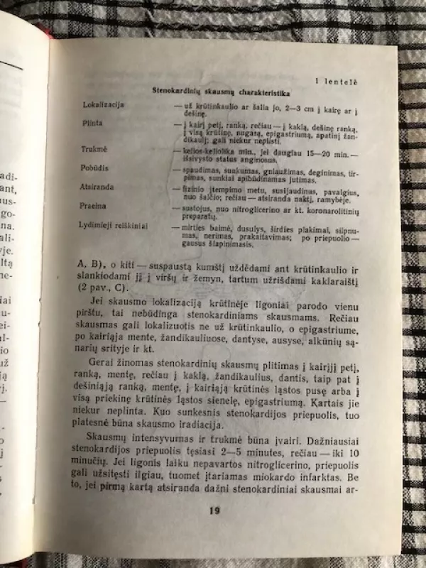 Stenokardinių skausmų patogenezė ir diferencinė diagnostika - L. Laucevičius, ir kiti , knyga 4