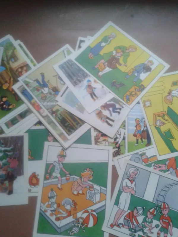 Kortelės rišliajai kalbai ugdyti 1 klasei - Autorių grupė, knyga 4