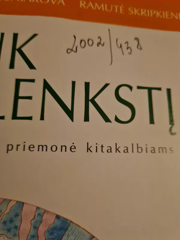 Perženk slenkstį: Lietuvių kalbos mokomoji priemonė kitakalbiams - I. Neseckienė, H. Prosniakova, R. Skripkienė, knyga 3
