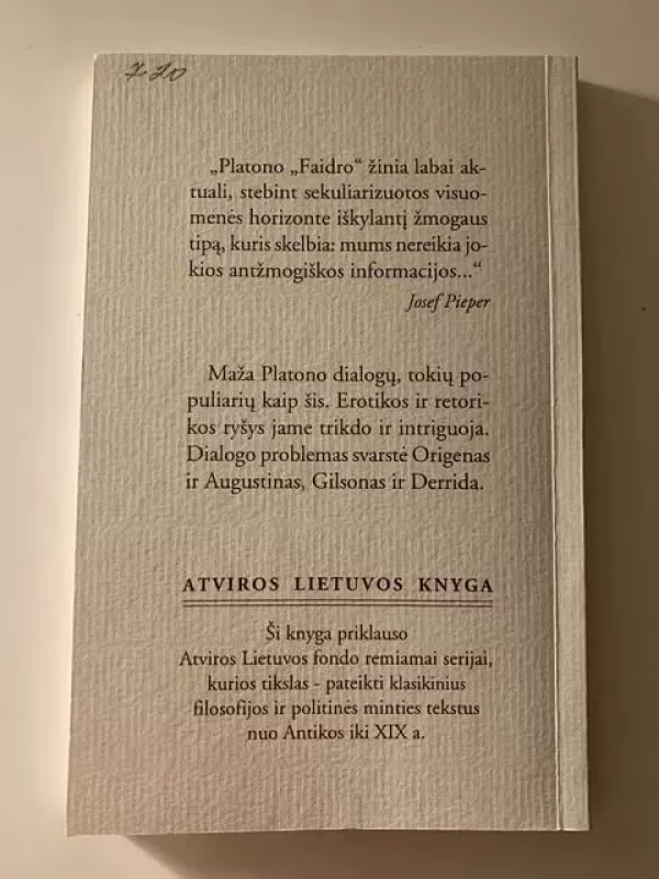 Faidras - Platonas, knyga 3