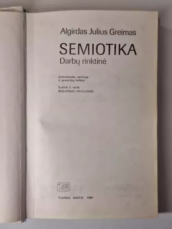 Semiotika: darbų rinktinė: autorizuotas vertimas iš prancūzų kalbos - Autorių Kolektyvas, knyga 3