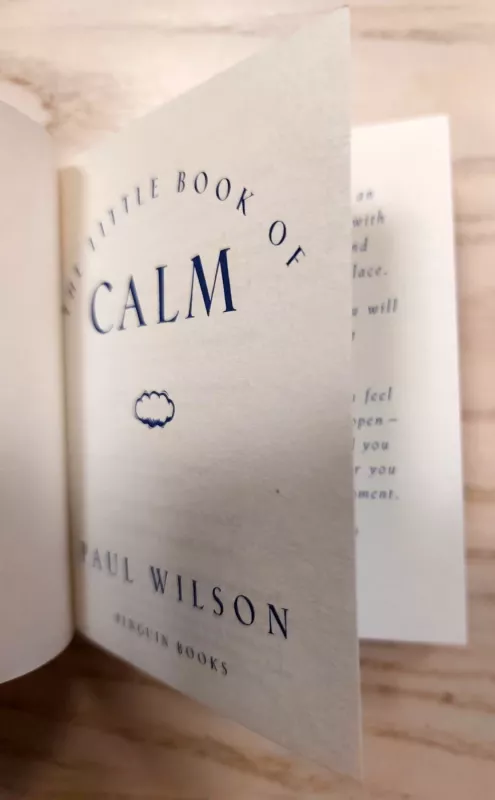 The Little Book of Calm - Paul Wilson, knyga 5