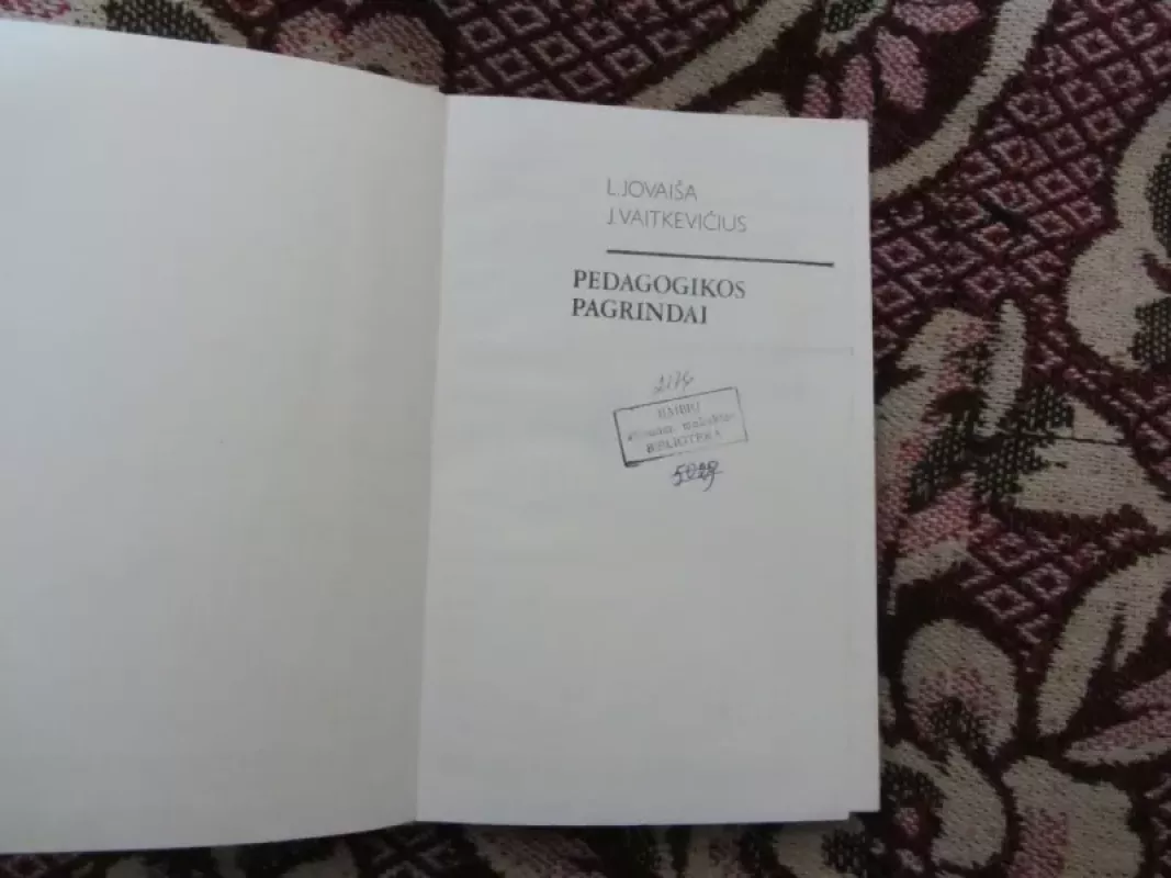 Pedagogikos pagrindai (2 tomas). Didaktika - Leonas Jovaiša, knyga 3