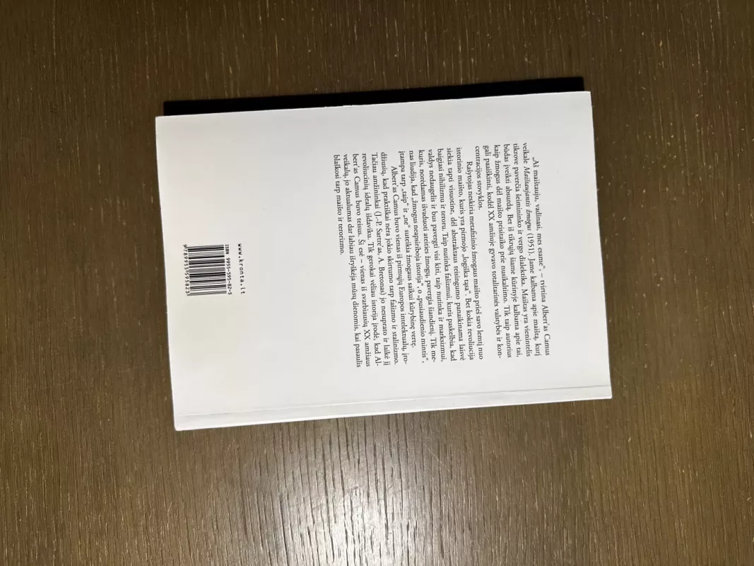 Maištaujantis žmogus - Albert Camus, knyga 4