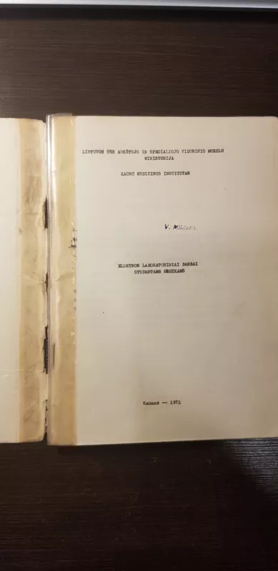 Elektros laboratoriniai darbai studentams medikams - Autorių Kolektyvas, knyga 3